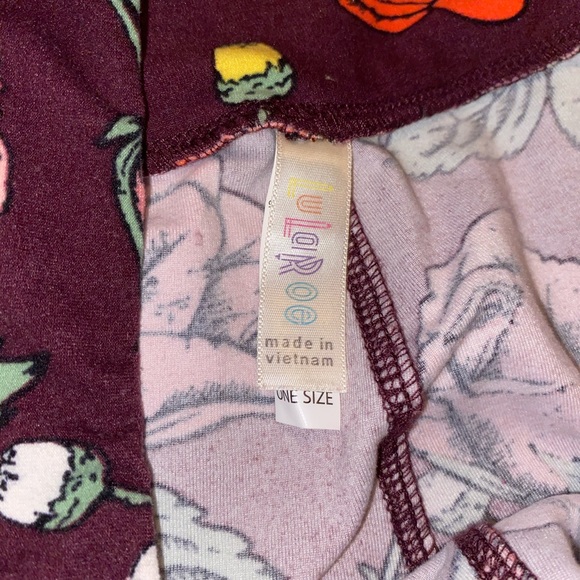 Lularoe Floral Leggings - Picture 2 of 2